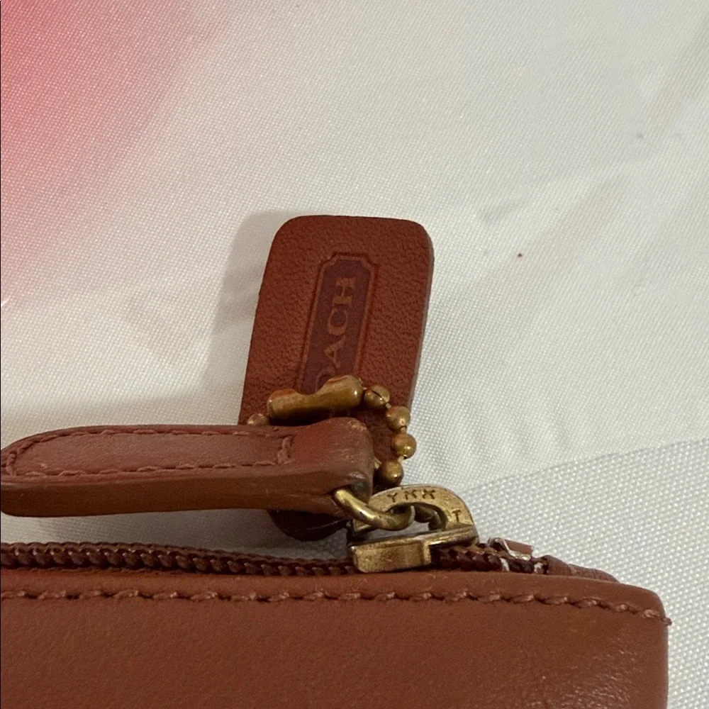 Coach Tan Leather Pouch - Picture 7 of 10